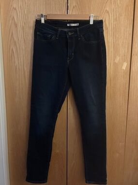 Dark Wash Women's Levi’s 711 Slim Jeans - Classic dark blue Denim